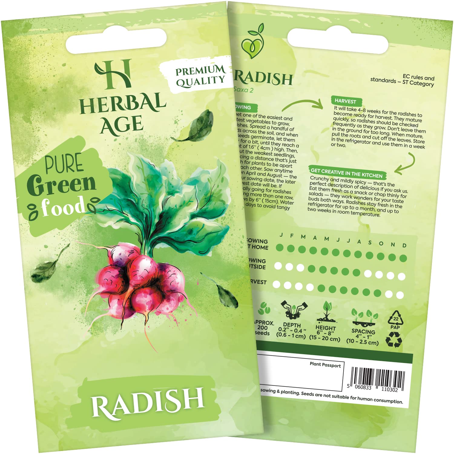uk plant seeds Premium Radish Seeds – Herbal Age