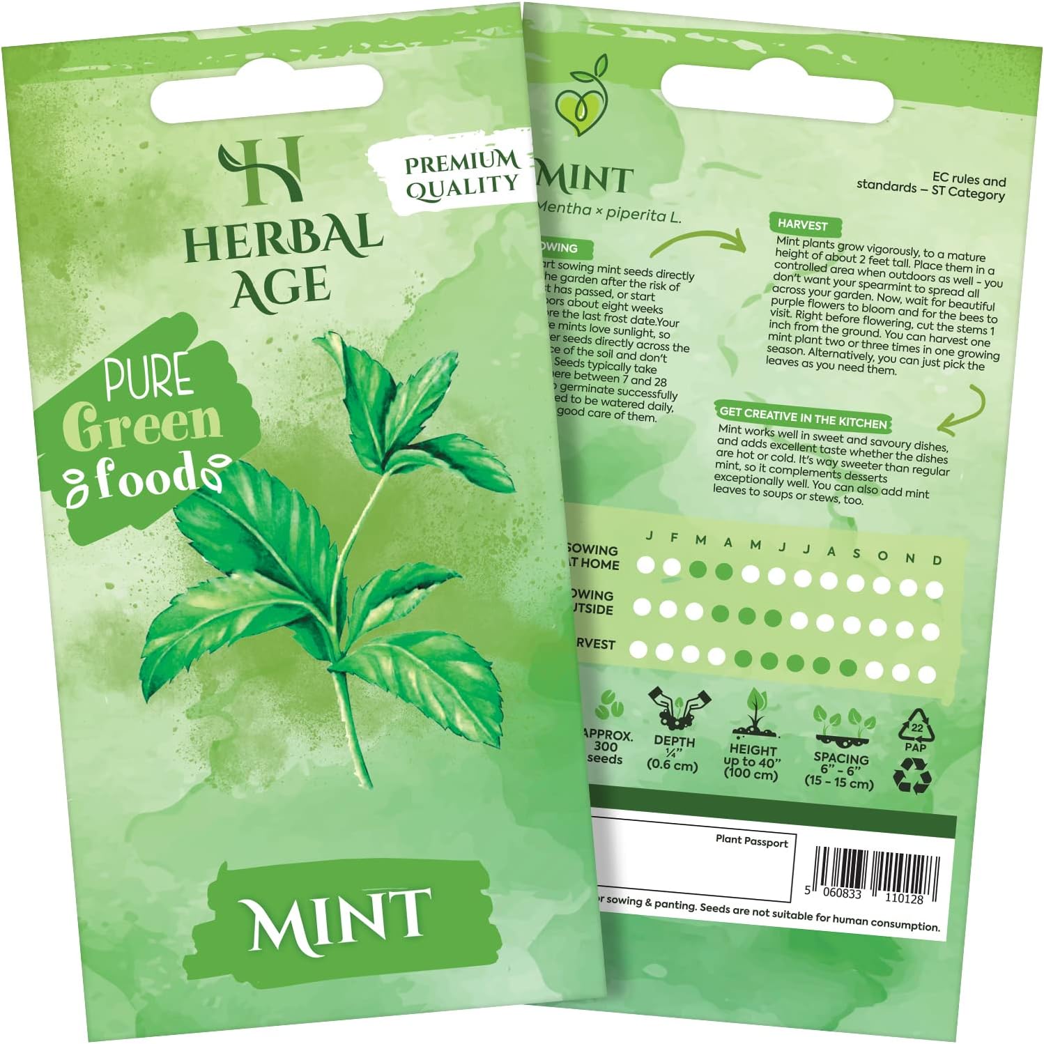 seeds for mint plant Premium Mint Seeds – Herbal Age
