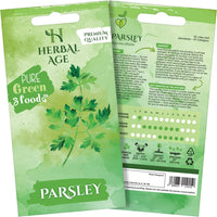 HERBAL AGE Parsley Seeds Plants, Grow Your Own Herb Garden Kit, ~900 Seed Box, Salad Herbs Seeds for Planting UK, Veg Plant Gardening Gift for Men, Women, Kids, Seeds to Plant Outdoor & Indoor