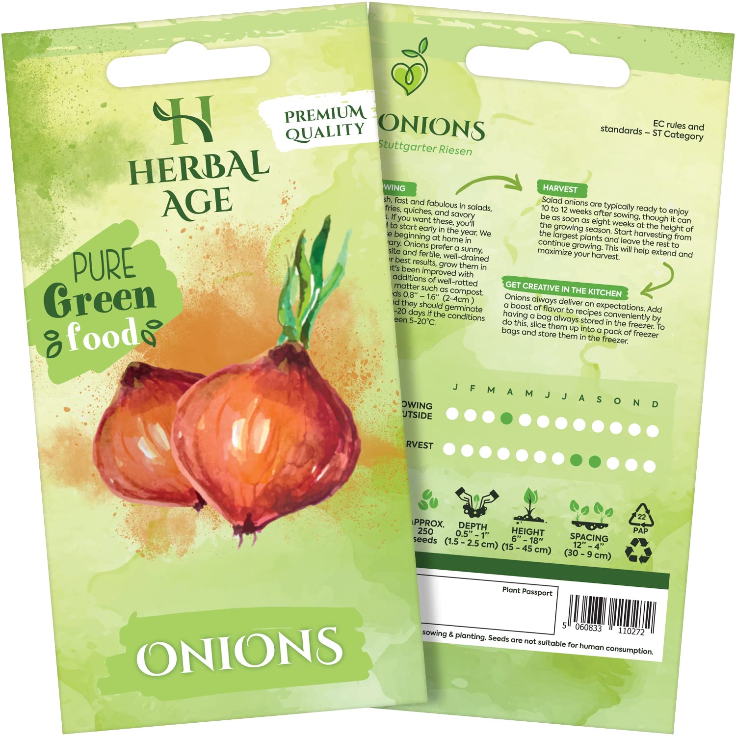 HERBAL AGE Grow Your Own Kits, Beetroot Vegetable Seeds for Planting UK, 200 Plants Heirloom Seed Box, Plant Seeds Indoor & Outdoor UK, Garden Gifts for Women, Man, Kids, Salad and Vegs Lovers