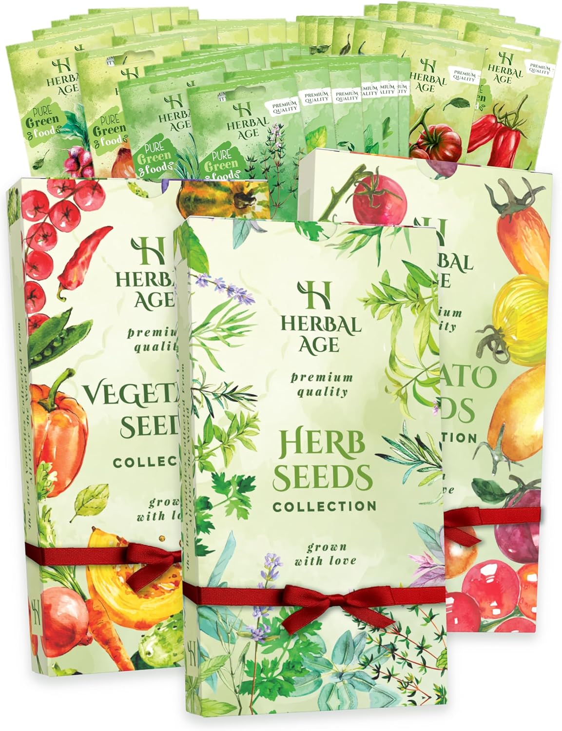 Grow Your Own Herbs, Vegetables & Tomatoes – 38 Plants Varieties of Garden Seeds, 14,400+ Winter Seeds Kit for Planting UK, Allotment & Gardening Gift Ideas – Unusual Christmas Gifts for Women & Men