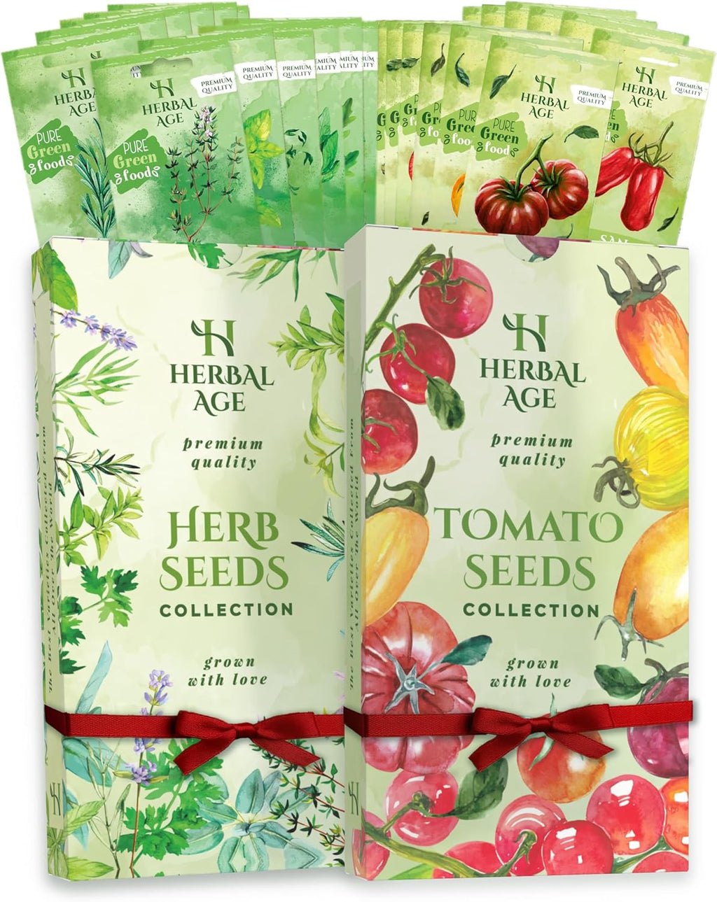 Grow Your Own Herbs & Tomatoes – 26 Plants Varieties of Garden Seeds, 9,200+ Winter Seeds Kit for Planting UK, Allotment & Gardening Gift Ideas – Unusual Christmas Gifts for Women, Men or Couples