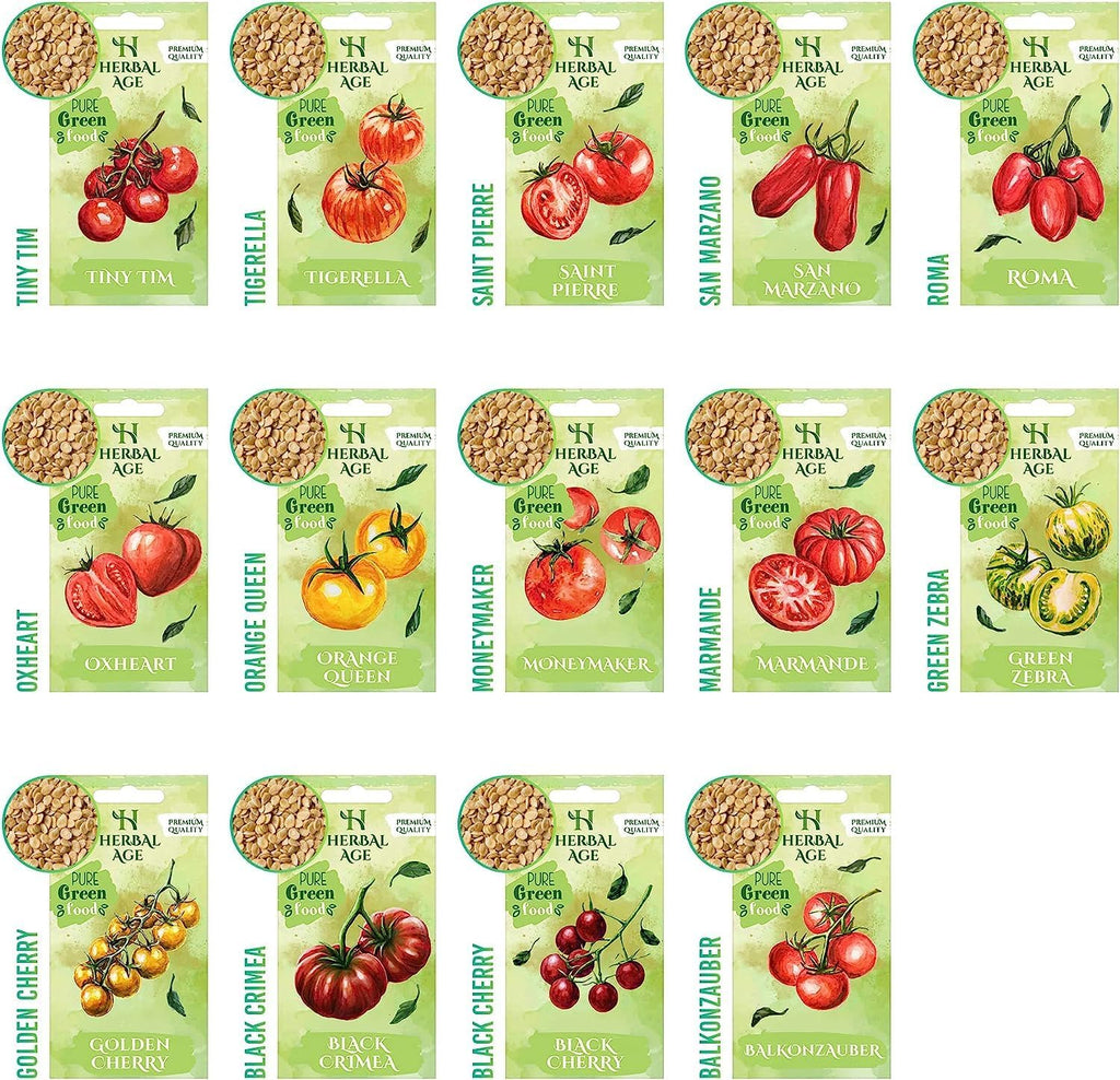 Garden Gifts, Grow Your Own Kits Tomatoes Seeds – 14 Unusual Tomato Varieties, 480+ Perfect Seeds – Gardening Gifts for Women, Unusual Gifts for Men – Allotment Gifts & Garden Accessories