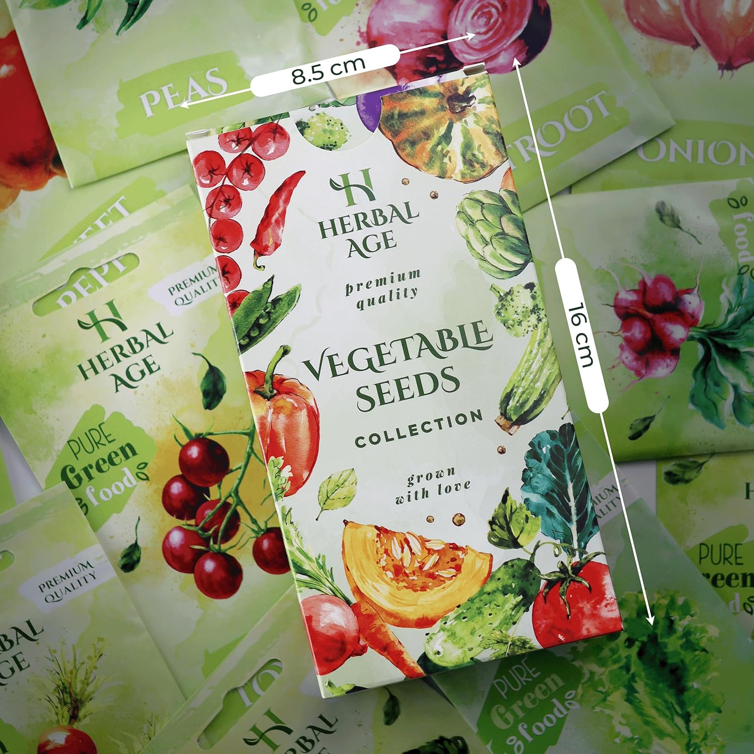 Grow Your Own Kits - 12 Vegetable Plants Seed Box: Courgette, Chilli, Tomato Seeds, 5100 Vegetable Seeds for Planting UK - Unusual Gardening Gifts for Women & Garden Gifts for Men, Allotment Gifts