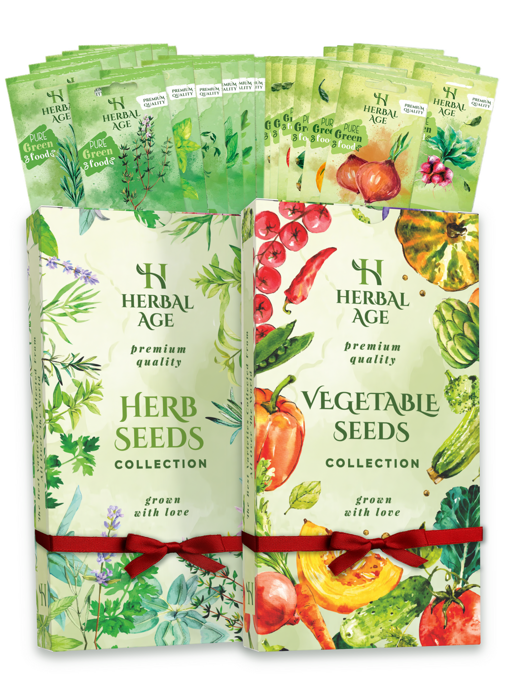 DELUXE 24 VARIETIES – 13,800+ Seed Gift Set | Herb & Veg Growing Kit