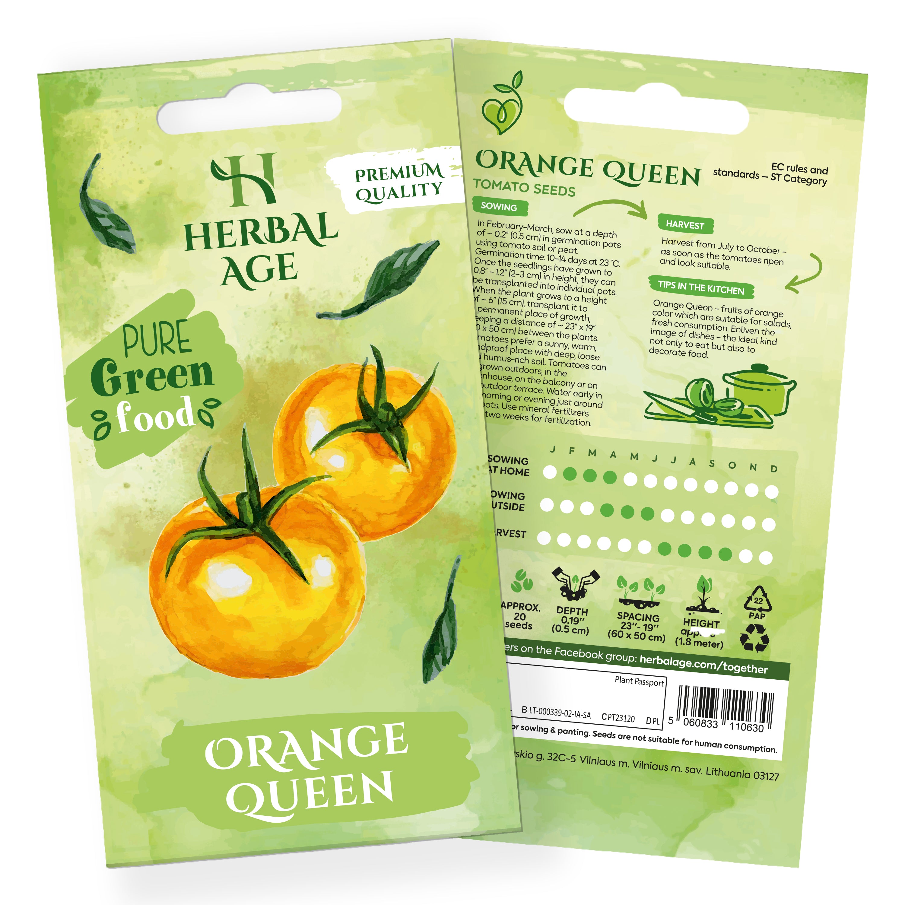 Premium Orange Queen Tomato Seeds